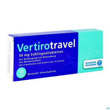 Vertirotravel Sublingualtabl 50mg 10st 10 ST – Packungsbild