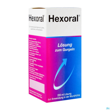 Hexoral Lsg Z Gurgeln 200ml 200 ML – Packungsbild
