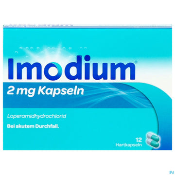 Imodium Kapseln 2mg 12st 12 ST – Packungsbild