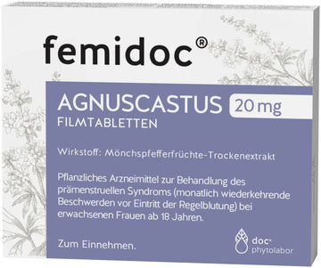 femidoc® AGNUSCASTUS  20 MG - FILMTABLETTEN 90 ST – Packungsbild