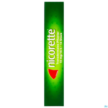 Nicorette Transdermales Pflaster 10mg/16h 14st 14 ST – Packungsbild