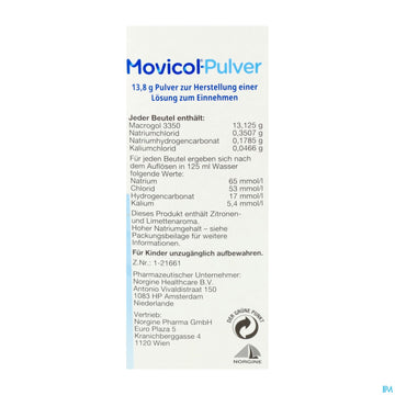 Movicol Pulver Stick 20st 20 ST – Packungsbild