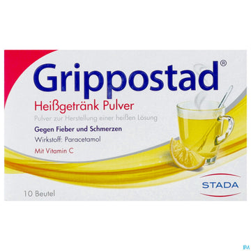 Grippostad Heissgetraenk Pulver Beutel 10st 10 ST – Packungsbild