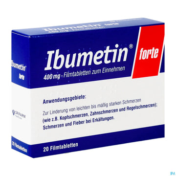 Ibumetin Filmtabl Forte 400mg 20st 20 ST – Packungsbild
