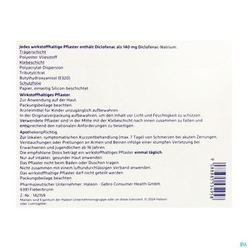 Voltadol 24h Schmerzpflaster Wirkstoffhaltig 140mg 2st 2 ST – Packungsbild