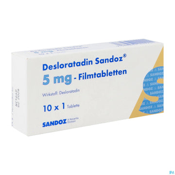 Desloratadin-Sandoz Filmtabl 5mg 10st 10 ST – Packungsbild