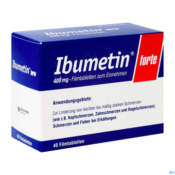 Ibumetin Filmtabl Forte 400mg 40st 40 ST – Packungsbild