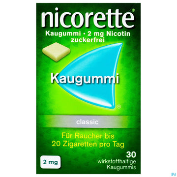 Nicorette/classic Kaugummi Z Raucherentw 2mg 30st