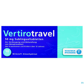 Vertirotravel Sublingualtabl 50mg 10st 10 ST – Packungsbild