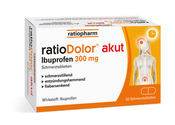 ratioDolor® akut Ibuprofen 300 mg Filmtabletten 50 ST – Packungsbild
