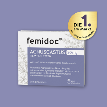 femidoc® AGNUSCASTUS  20 MG - FILMTABLETTEN 90 ST – Packungsbild