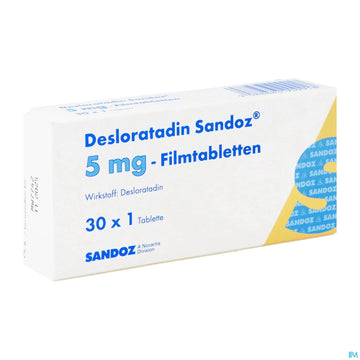 Desloratadin-Sandoz Filmtabl 5mg 30st 30 ST – Packungsbild