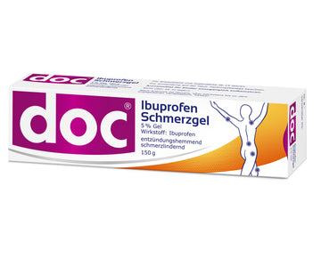 doc® Ibuprofen Schmerzgel 150 g 150 G – Packungsbild