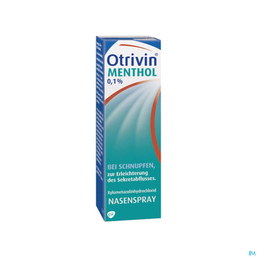 Otrivin Nasenspray 0,1% Menthol 15ml 15 ML – Packungsbild
