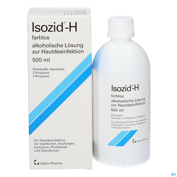 Isozid Alkoholische Lösung Z Hautdesinfektion H Farblos 500ml 500 ML – Packungsbild