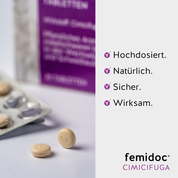femidoc CIMICIFUGA 13 mg Filmtabletten 30 ST – Packungsbild