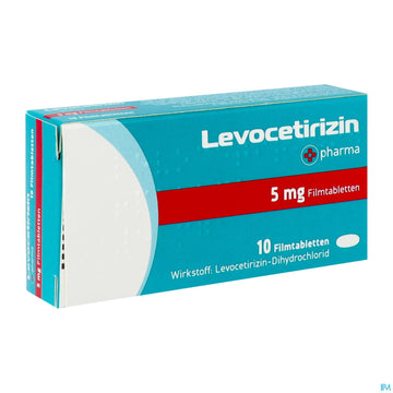 Levocetirizin-+pharma Filmtabl 5mg 10st 10 ST – Packungsbild