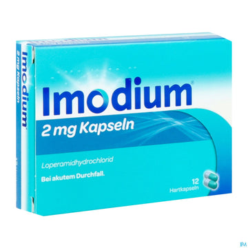 Imodium Kapseln 2mg 12st 12 ST – Packungsbild