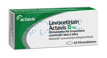 Levocetirizin Actavis 5 mg Filmtabletten 30ST 30 ST – Packungsbild