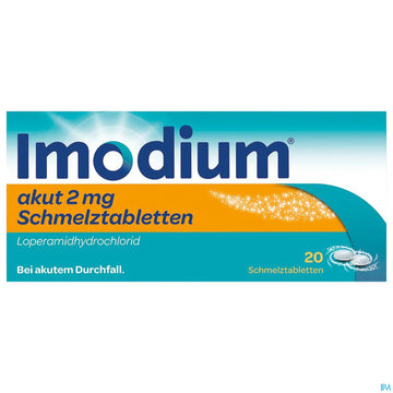 Imodium Akut Schmelztabl 2mg 20st 20 ST – Packungsbild