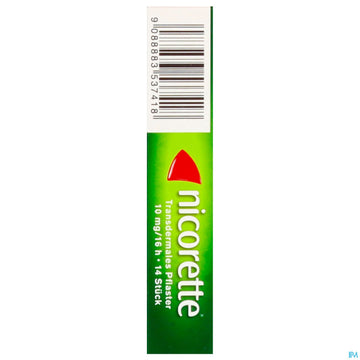 Nicorette Transdermales Pflaster 10mg/16h 14st 14 ST – Packungsbild