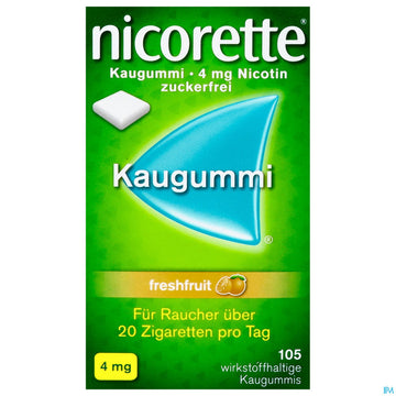 Nicorette Kaugummi Z Raucherentw Freshfruit 4mg 105st