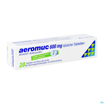 Aeromuc Tabl Löslich 600mg 20st 20 ST – Packungsbild