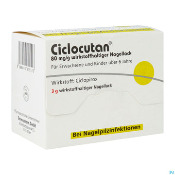 Ciclocutan Wirkstoffhaltiger Nagel- Lack 80mg/g 3g 3 G – Packungsbild