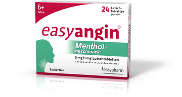 easyangin mit Mentholgeschmack 5mg/1mg Lutschtabletten