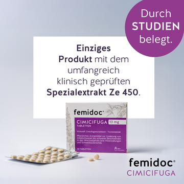 femidoc CIMICIFUGA 13 mg Filmtabletten 30 ST – Packungsbild