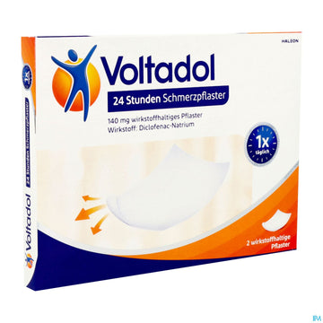 Voltadol 24h Schmerzpflaster Wirkstoffhaltig 140mg 2st 2 ST – Packungsbild