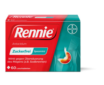 Rennie® Antacidum Spearmint-Lutschtabletten 60 ST – Packungsbild