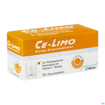 Ce-limo Orange Brausetabl 10st 10 ST – Packungsbild