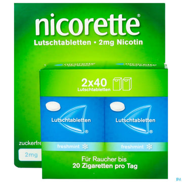Nicorette Lutschtabl Freshmint 2mg 80st 80 ST – Packungsbild