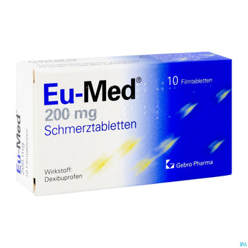 Eu-med Schmerztabl 200mg 10st 10 ST – Packungsbild