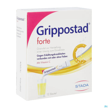 Grippostad C Forte Granulat Z.herst. E.lösung Z.einnehmen Beutel 12st 12 ST – Packungsbild