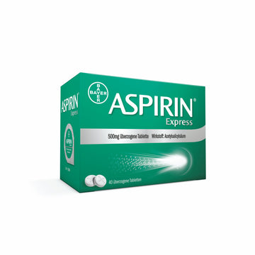 Aspirin® Express 500 mg überzogene Tablette 40 ST – Packungsbild