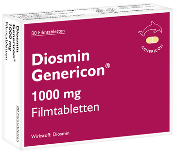 Diosmin Genericon® 1000 mg bei Venenleiden und Hämorrhoiden