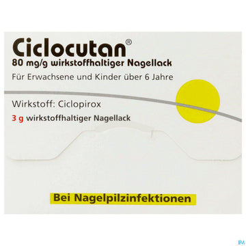 Ciclocutan Wirkstoffhaltiger Nagel- Lack 80mg/g 3g