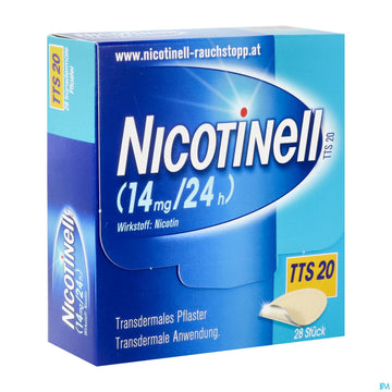 Nicotinell Transdermale Pflaster Tts 20 (14mg/24h) 28st 28 ST – Packungsbild