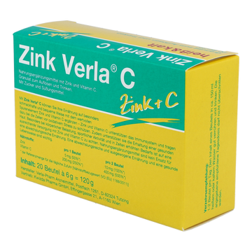 Verla Zink C Granulat Himbeer 20 Stk.