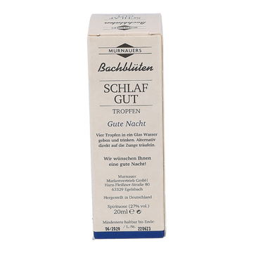 Murnauers Bachblüten Tropfen Schlaf Gut 20 ml