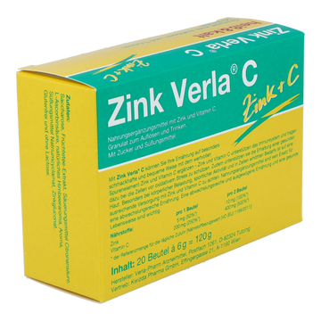 Verla Zink C Granulat Himbeer 20 Stk.