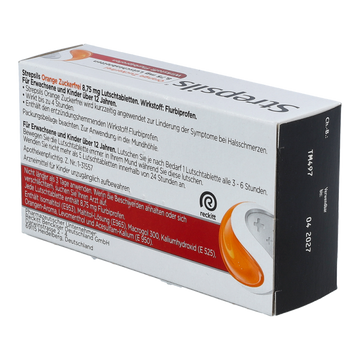 STREPSILS Lutschtabletten 8,75 mg Orange Zuckerfrei 24 Stk