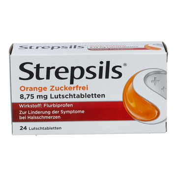 L_STREPSILS Lutschtabletten 8,75 mg Orange Zuckerfrei 24 Stk