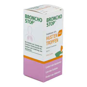 Bronchostop Guaifenesin 10% akut Hustentropfen 50 ml