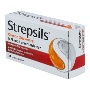 STREPSILS Lutschtabletten 8,75 mg Orange Zuckerfrei 24 Stk